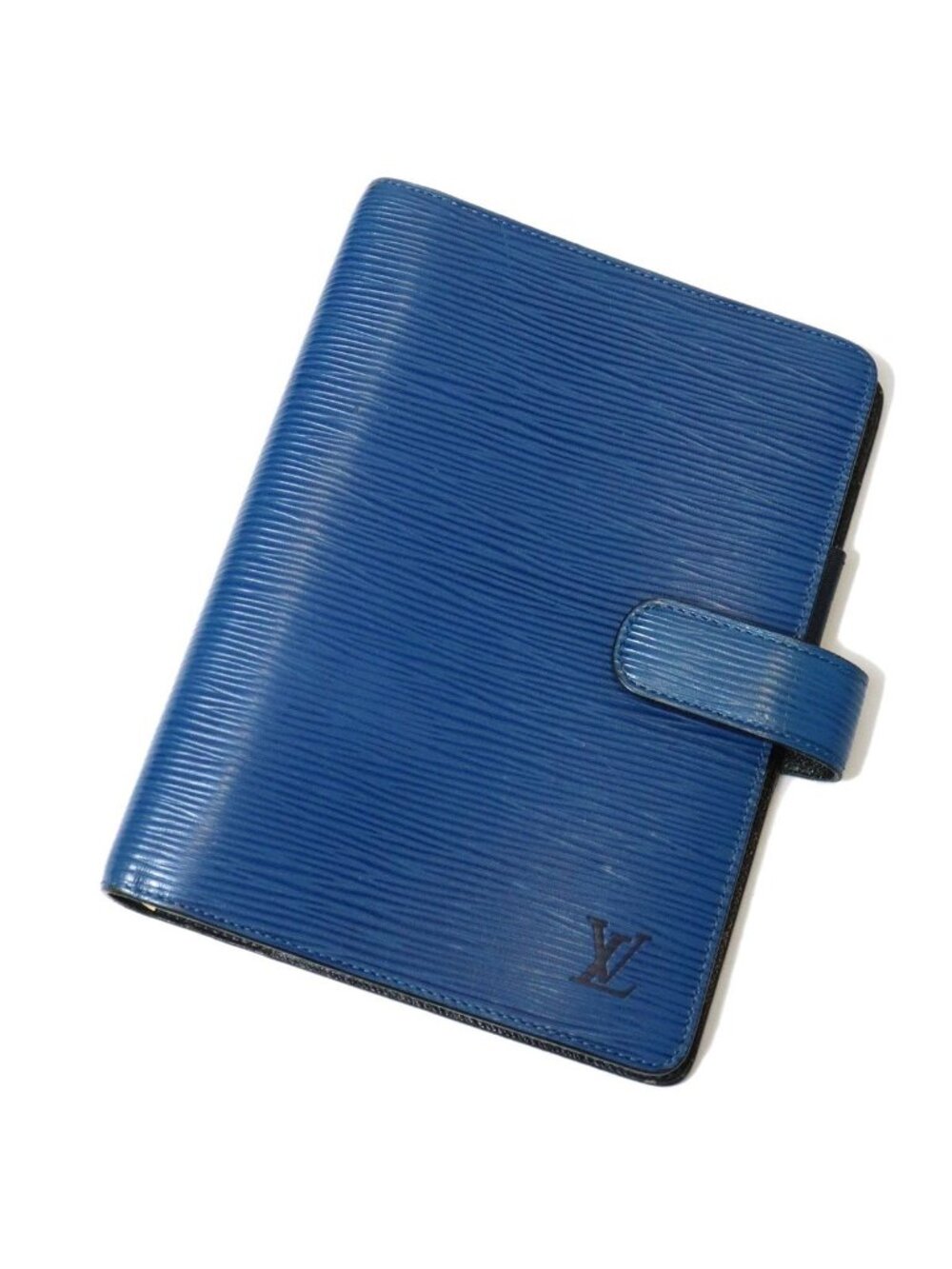 Louis Vuitton Agenda MM Notebook Cover Epi Leather Blue
